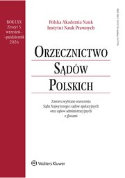 Orzecznictwo Sądów Polskich 5/2026