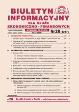 Biuletyn Informacyjny dla Służb Ekonomiczno-Finansowych 28/2026